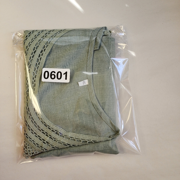 Boho Green Embellished Tank Top Plus Size 1X 2X - Picture 7 of 7